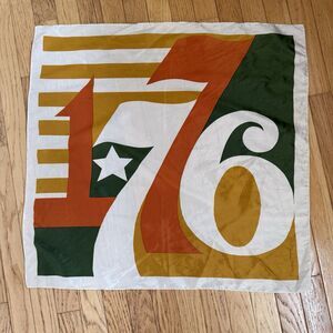 Vintage Totes bicentennial Square Rain Scarf Water Repellant